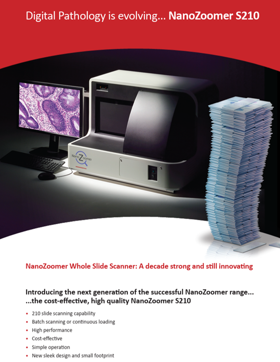 Hamamatsu NanoZoomer S210 whole-slide scanner for digital pathology